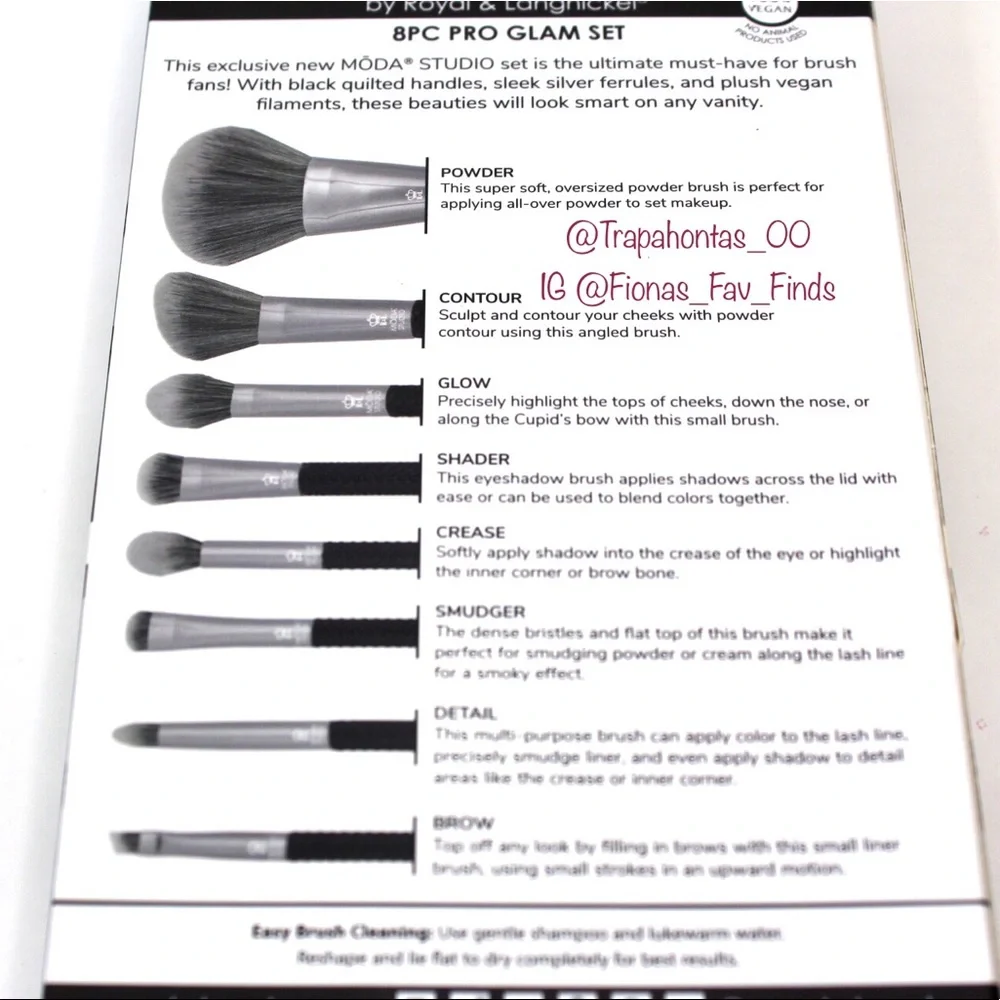 Moda Studio | 8 Pc Glam Set Vegan/Cruelty Free